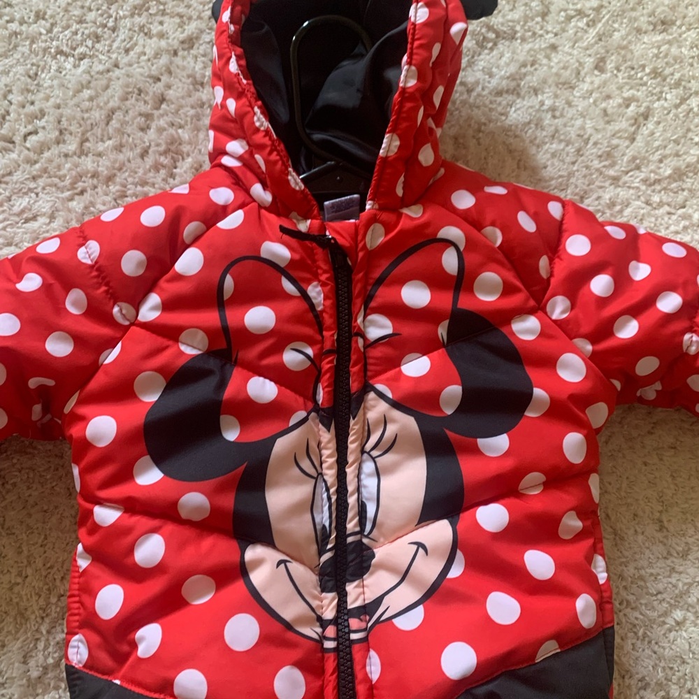Baby Girls Mickey Puffer Jacket - Picture 2 of 6